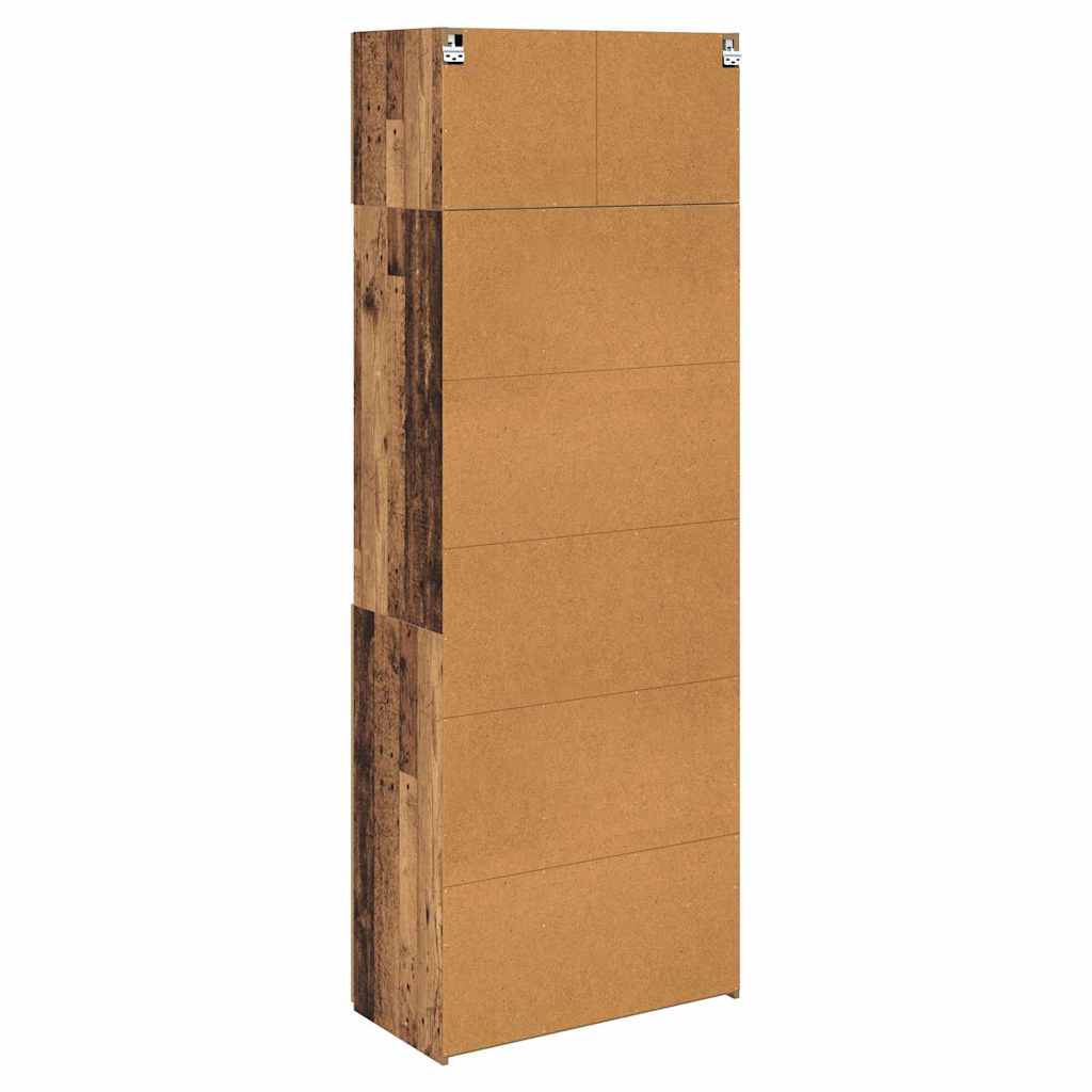 Oppbevaringsskap Gamle tre 80 x 42,5 x 225 cm Konstruert tre vidaXL