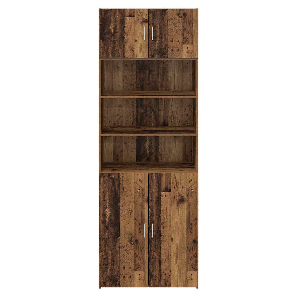 Oppbevaringsskap Gamle tre 80 x 42,5 x 225 cm Konstruert tre vidaXL