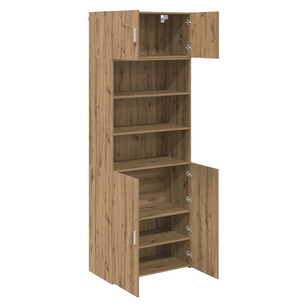 Oppbevaringsskap Artisan Eik 80 x 42,5 x 225 cm Konstruert tre vidaXL