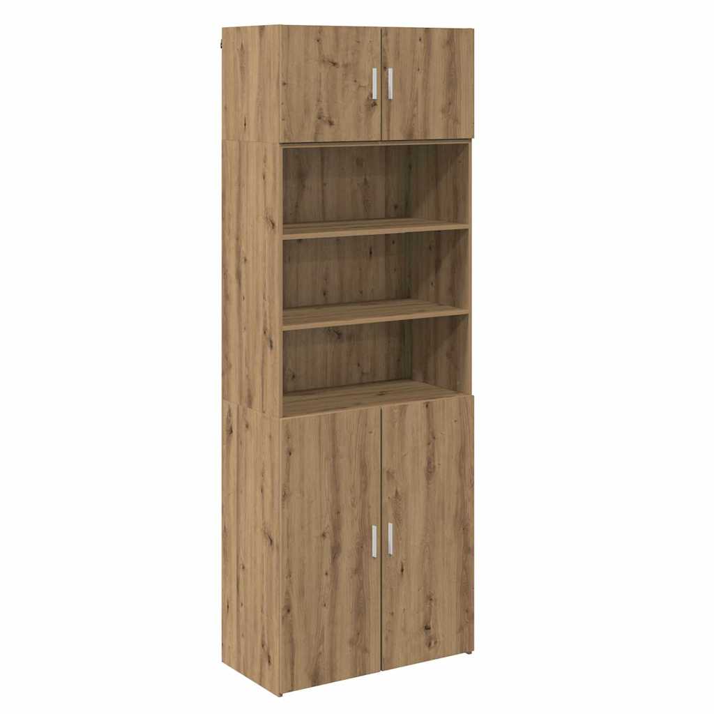 Oppbevaringsskap Artisan Eik 80 x 42,5 x 225 cm Konstruert tre vidaXL