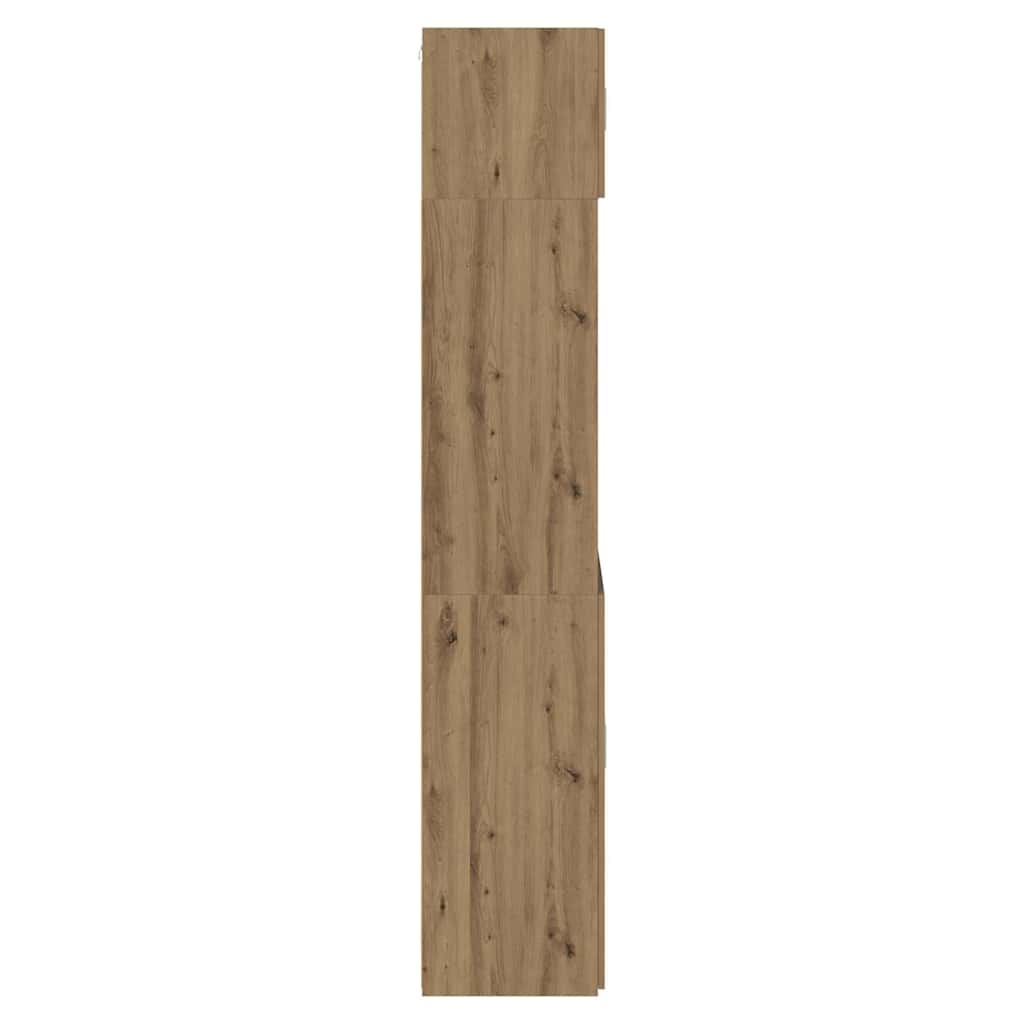 Oppbevaringsskap Artisan Eik 80 x 42,5 x 225 cm Konstruert tre vidaXL