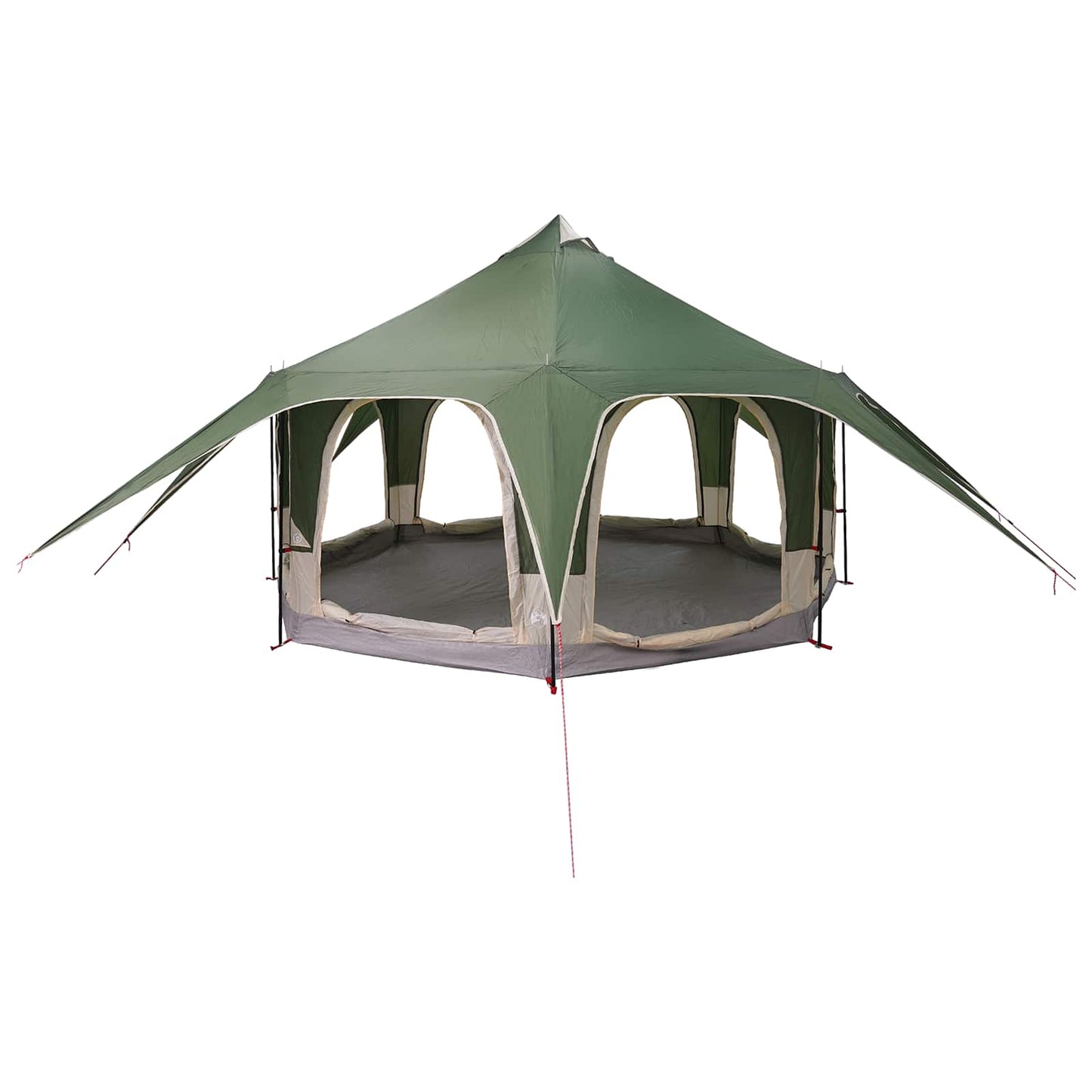 Familietelt Grønn 5 personer 185T Polyester med PU Belegg
