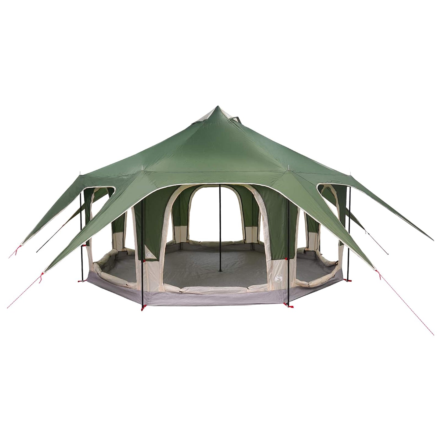 Familietelt Grønn 5 personer 185T Polyester med PU Belegg