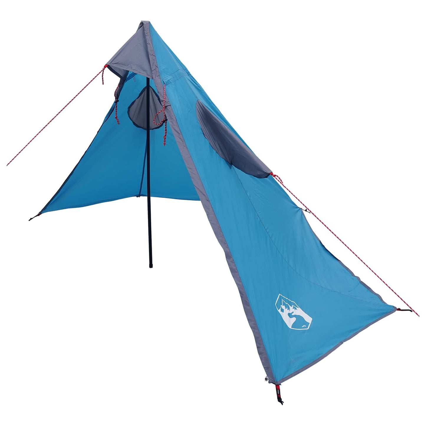 2-i-1 Regn Poncho med Hette Blå 262 x 126 x 130 cm
