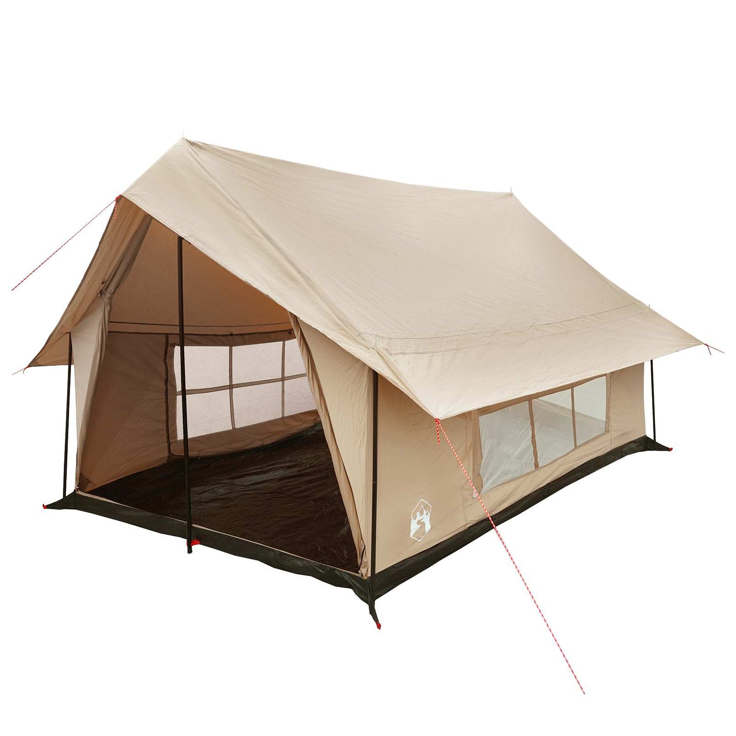 Hyttetelt Krem 340 x 246 x 210 cm Syntetisk bomull