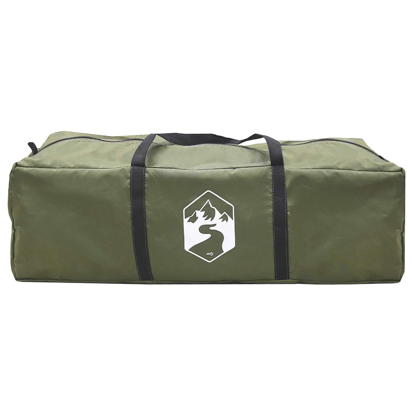 Hyttetelt Army grønn 340 x 246 x 210 cm Syntetisk bomull
