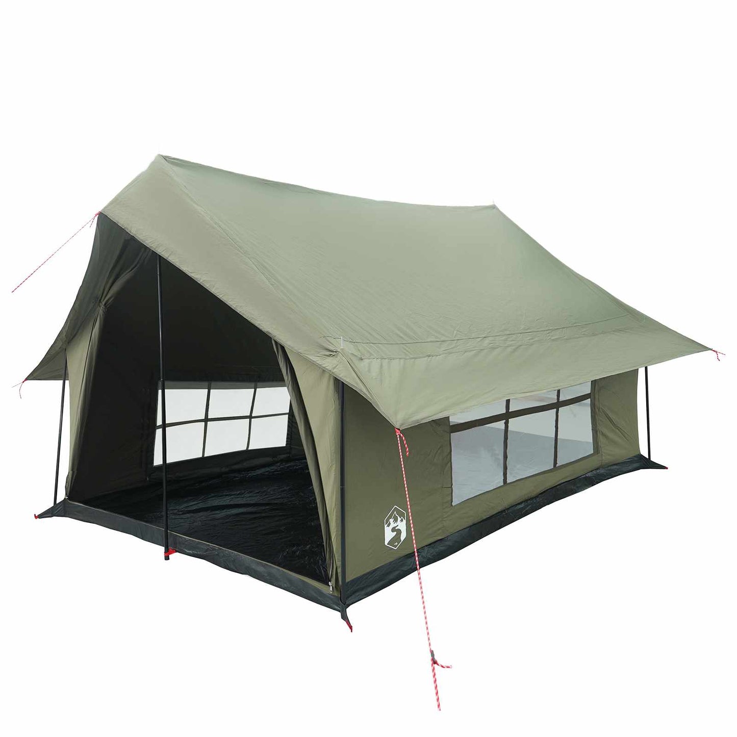 Hyttetelt Army grønn 340 x 246 x 210 cm Syntetisk bomull
