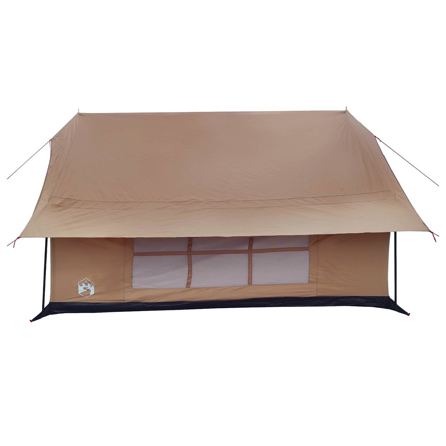 Hyttetelt Brun 340 x 246 x 210 cm Syntetisk bomull