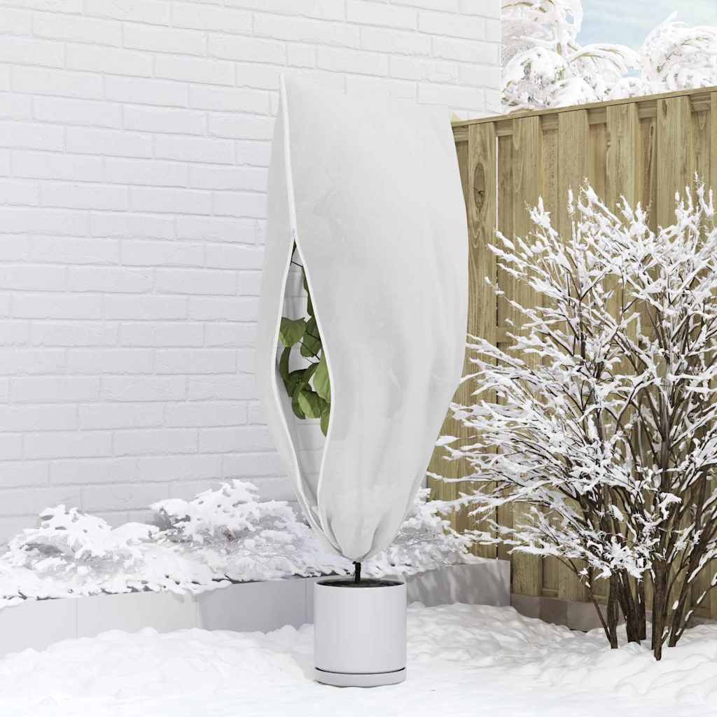 Frostbeskyttelse Plantefleece Dekker 5 pcs Hvit 1,55 x 1,55 m