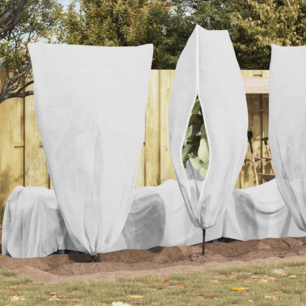 Frostbeskyttelse Plantefleece Dekker 5 pcs Hvit 1,55 x 1,55 m