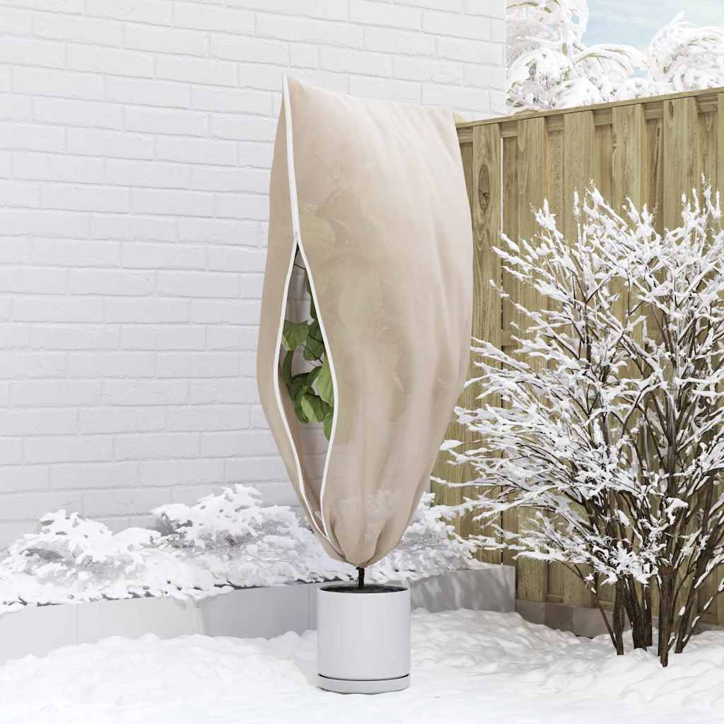 Frostbeskyttelse Plantefleece Dekker 5 pcs Beige 1,55 x 1 m