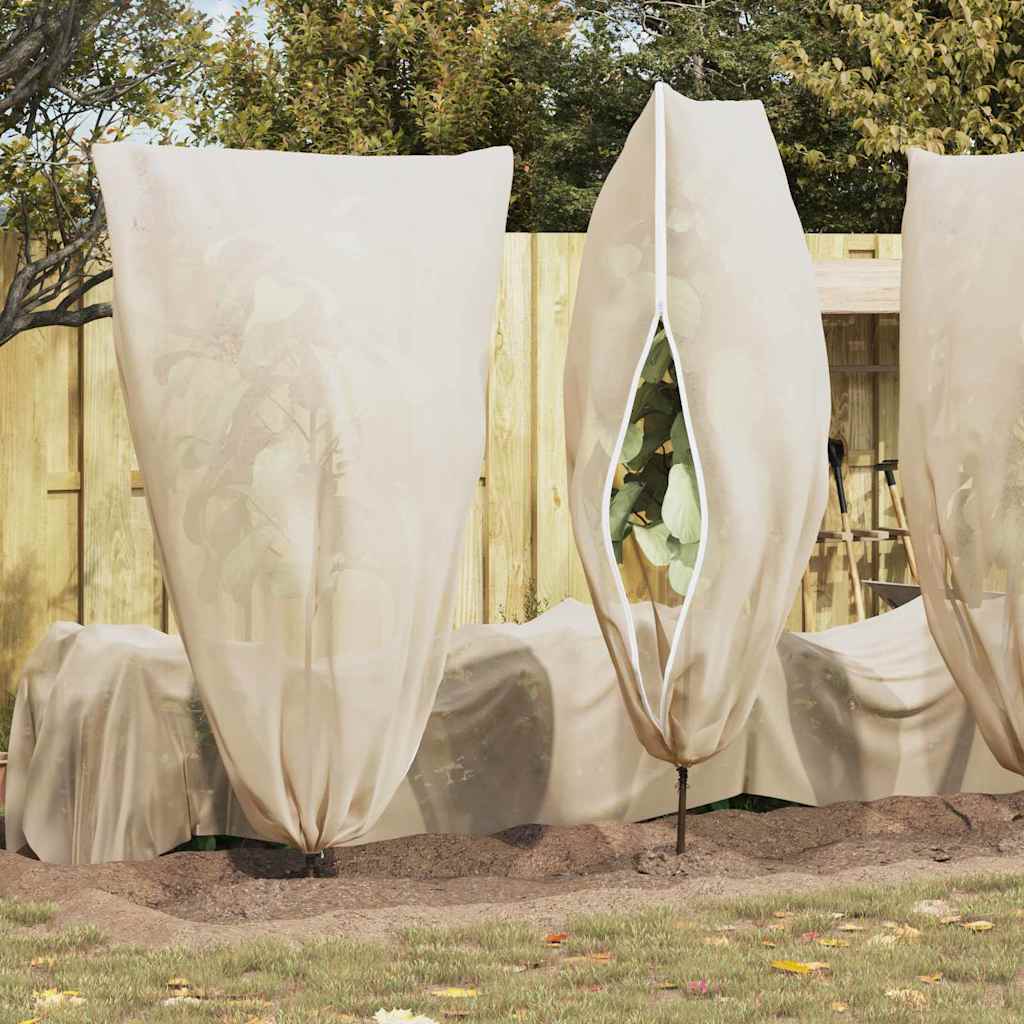 Frostbeskyttelse Plantefleece Dekker 5 pcs Beige 1,55 x 1 m