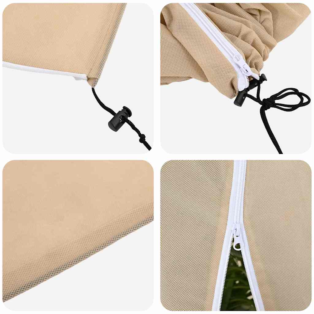 Frostbeskyttelse Plantefleece Dekker 3 pcs Beige 3 x 3,93 m