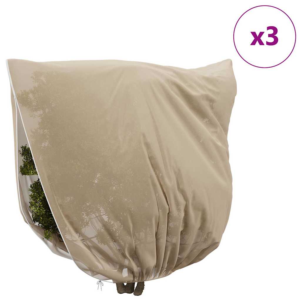 Frostbeskyttelse Plantefleece Dekker 3 pcs Beige 3 x 3,93 m