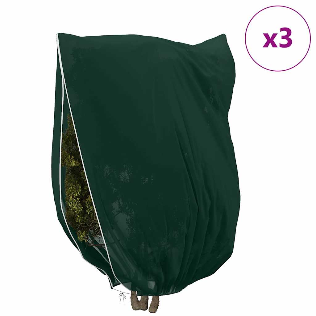 Frostbeskyttelse Plantefleece Dekker 3 pcs grønn 2,4 x 2 m