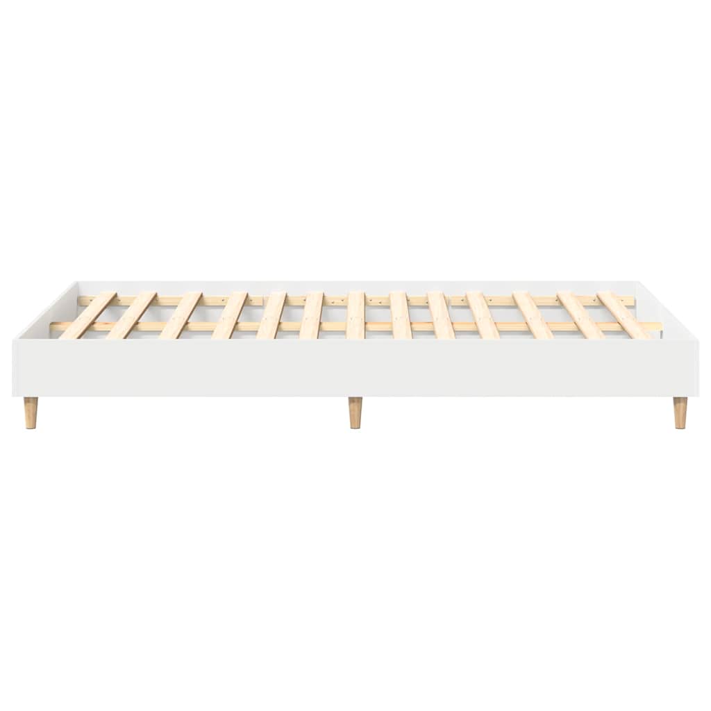 Sengestamme Hvit 137 x 190 cm Konstruert tre