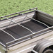 Presenningbeslag for tilhengere 4 pcs sølv 130-210 cm Aluminium