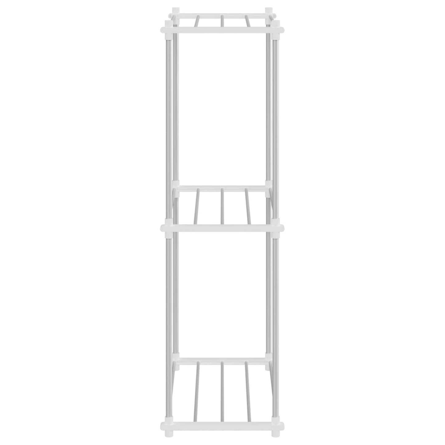Tubular Shelf med lagring Hvit 42,5 x 27 x 91,5 cm Aluminium