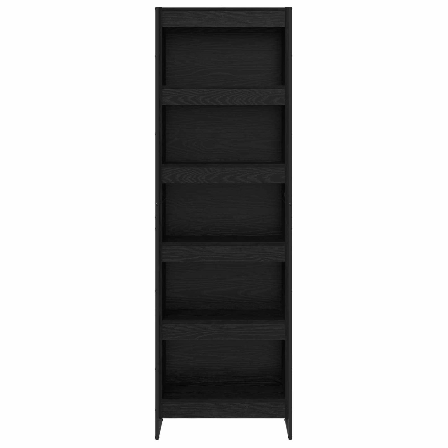 Bokskap 60 x 30 x 189,5 cm Konstruert tre Svart Eik