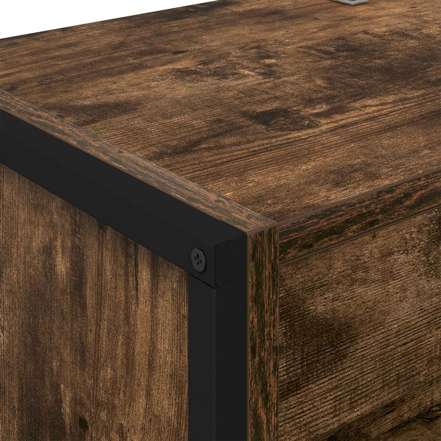 Bokskap 60 x 30 x 189,5 cm Konstruert tre Røyk Eik