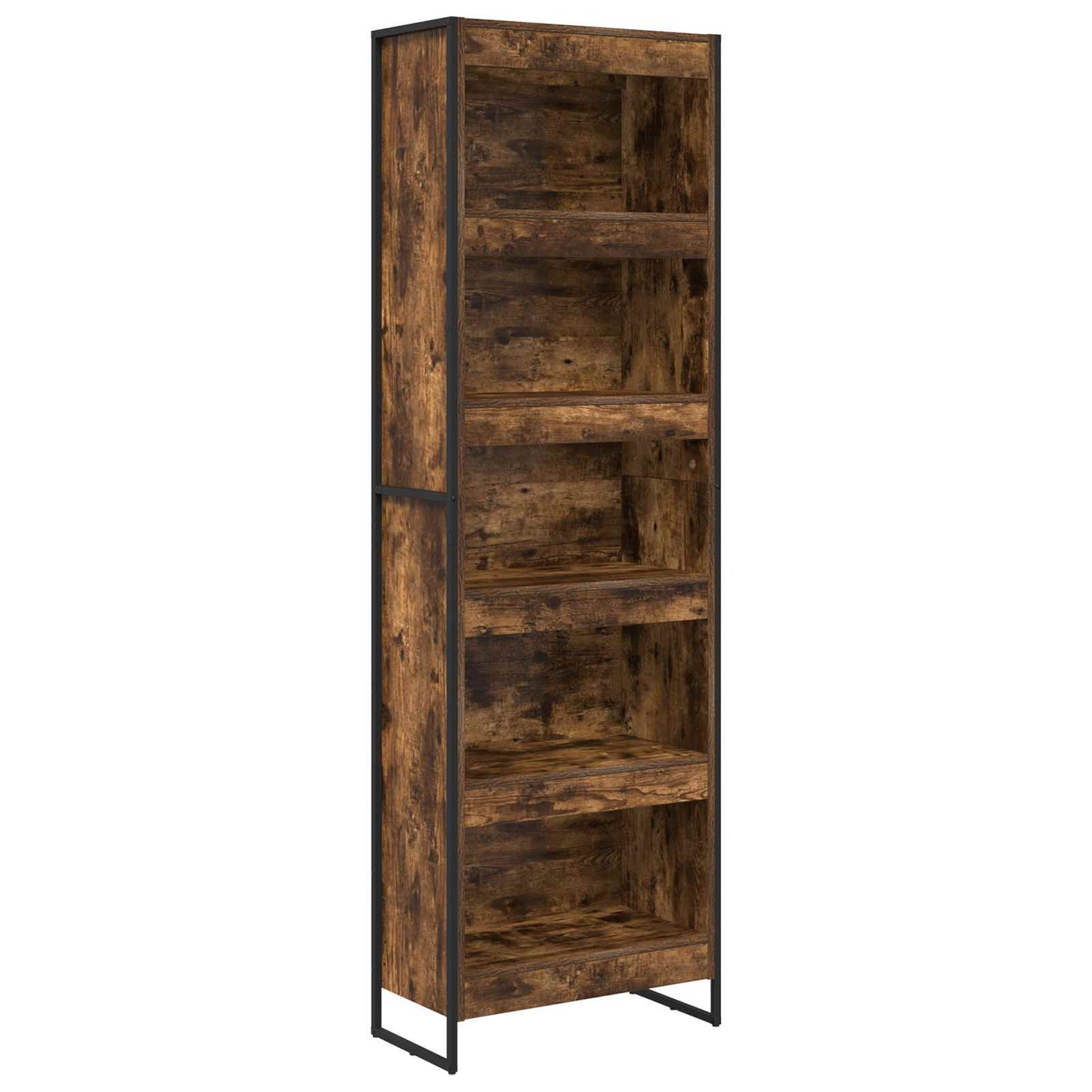 Bokskap 60 x 30 x 189,5 cm Konstruert tre Røyk Eik