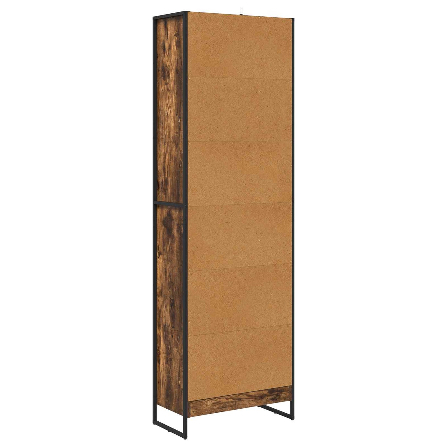Bokskap 60 x 30 x 189,5 cm Konstruert tre Røyk Eik