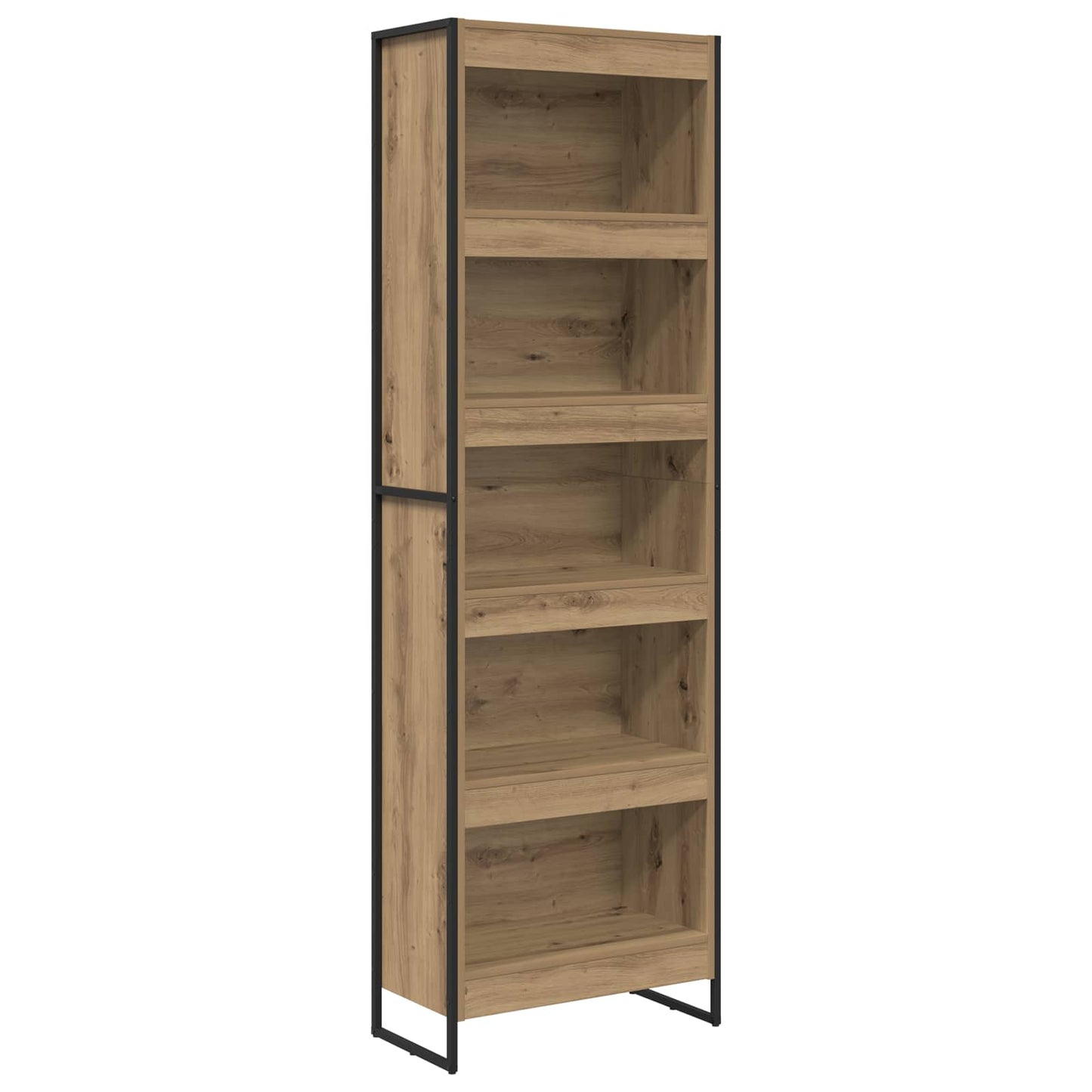 Bokskap 60 x 30 x 189,5 cm Konstruert tre Kunstnerisk Eik