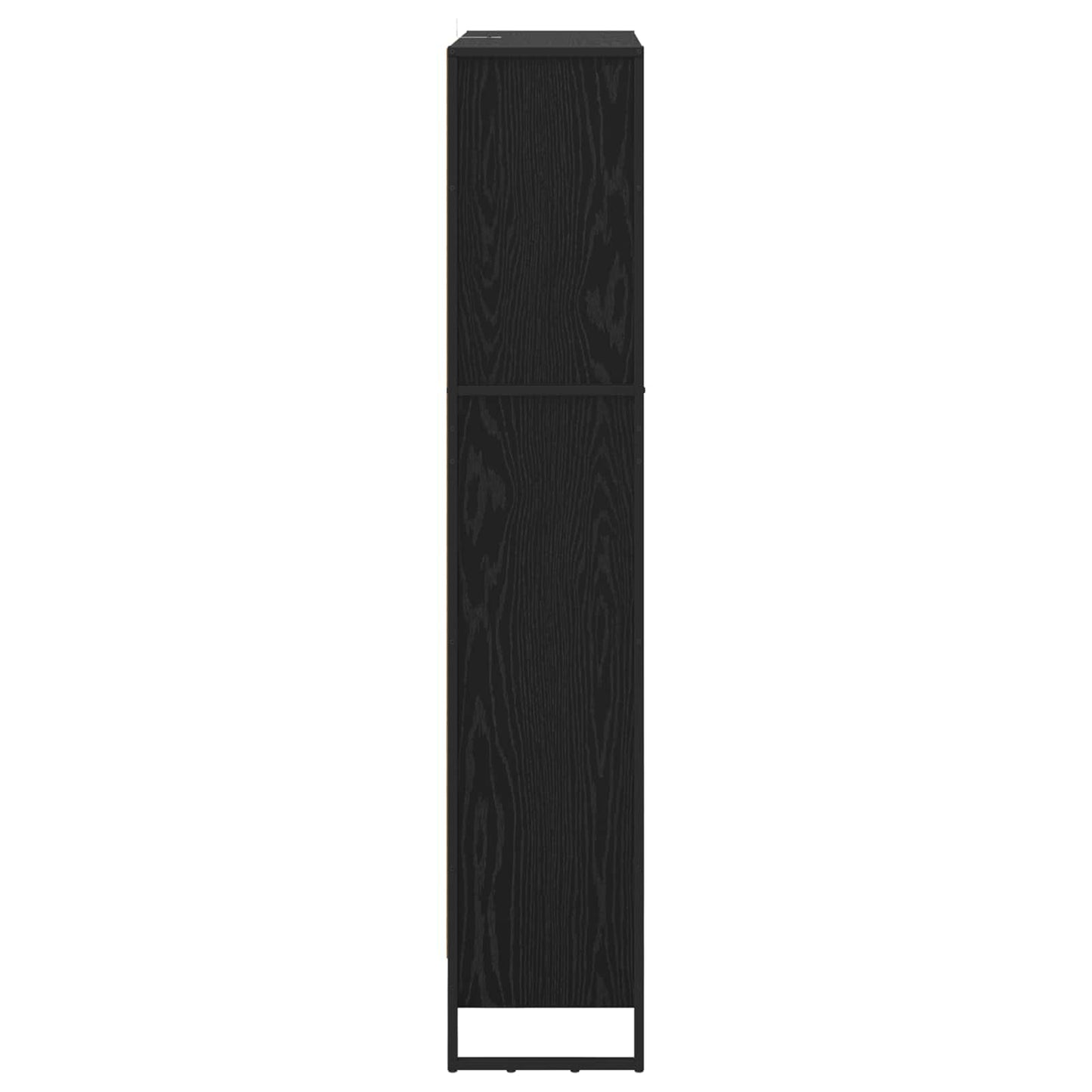 Bokskap 80 x 30 x 155 cm Konstruert tre Svart Eik