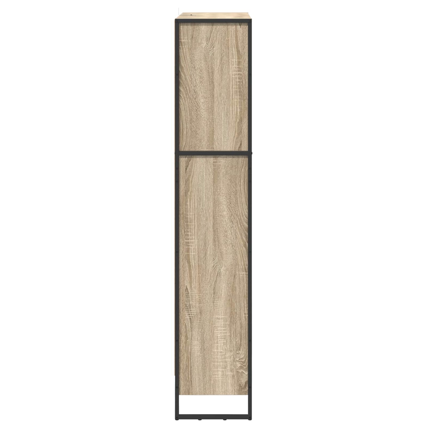 Bokskap 80 x 30 x 155 cm Konstruert tre Sonoma