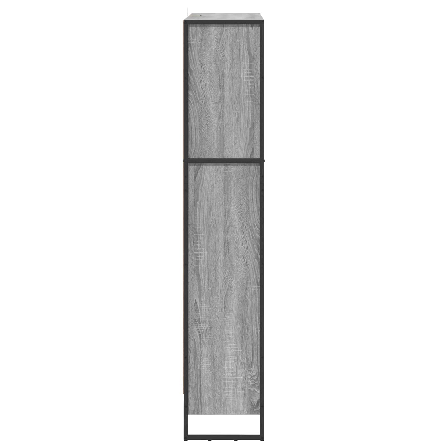 Bokskap 80 x 30 x 155 cm Konstruert tre Grå Sonoma
