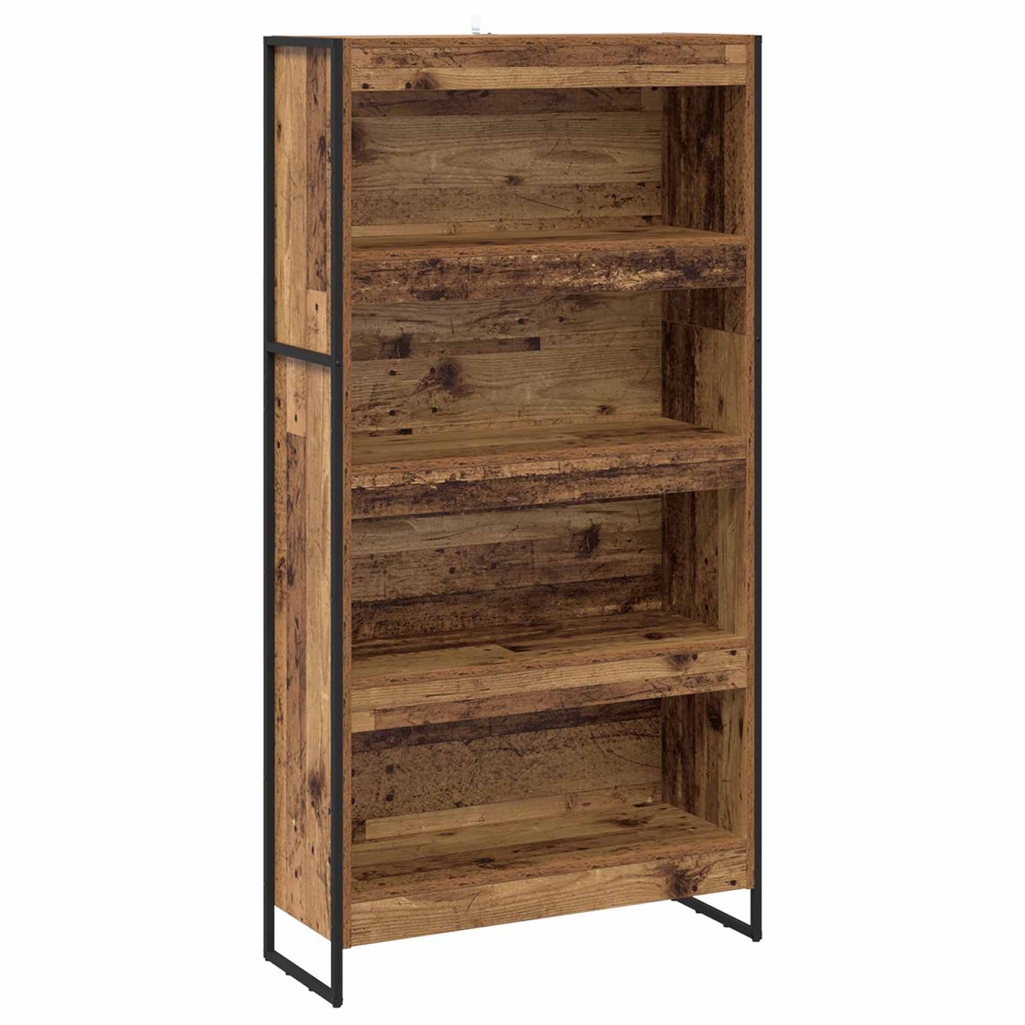 Bokskap 80 x 30 x 155 cm Konstruert tre Gamle tre
