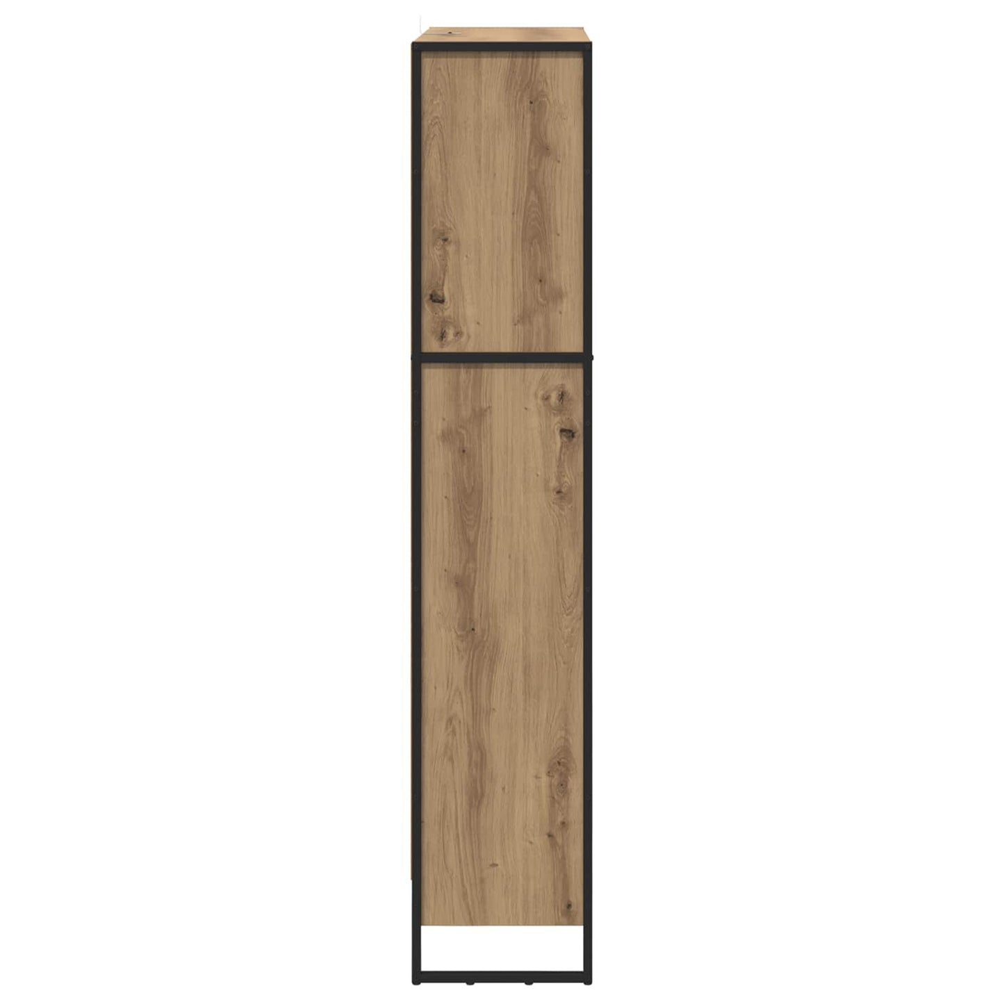 Bokskap 80 x 30 x 155 cm Konstruert tre Kunstnerisk Eik