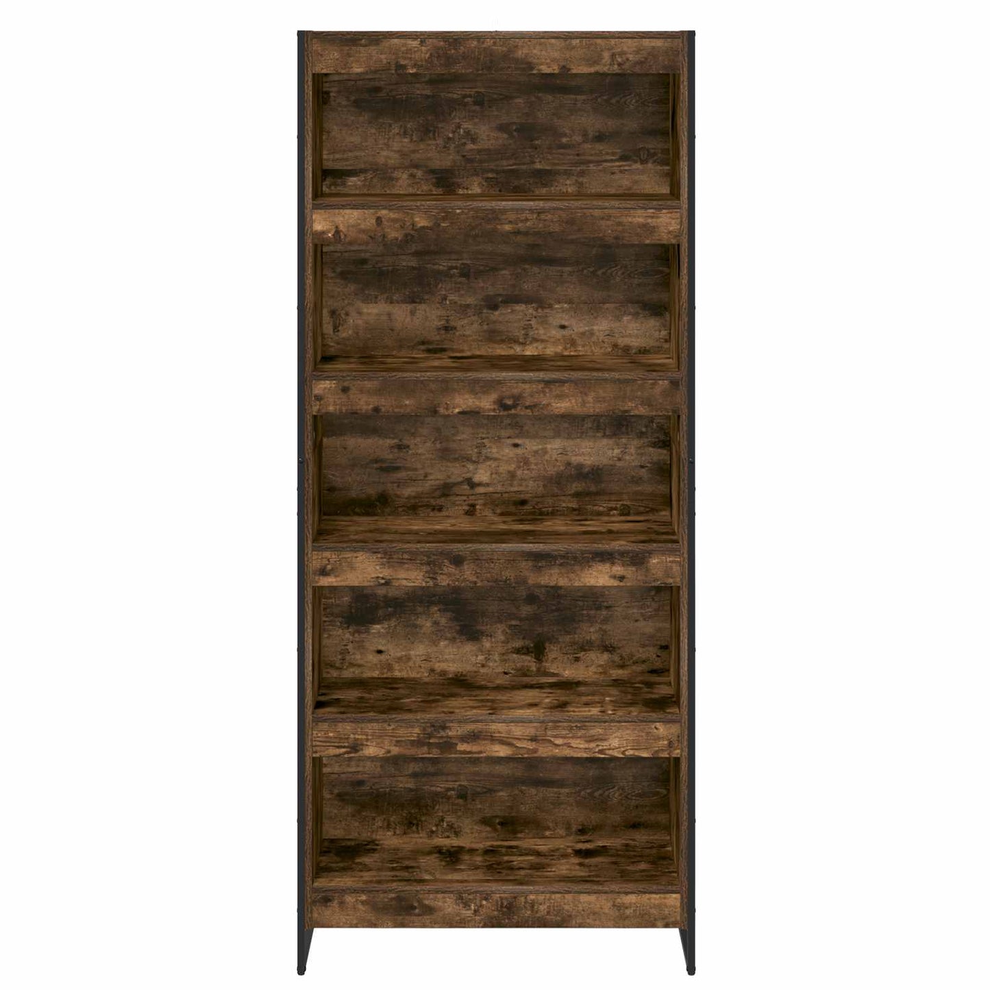 Bokskap 80 x 30 x 189,5 cm Konstruert tre Røyk Eik