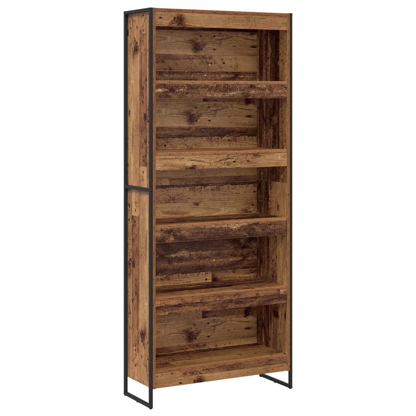Bokskap 80 x 30 x 189,5 cm Konstruert tre Gamle tre
