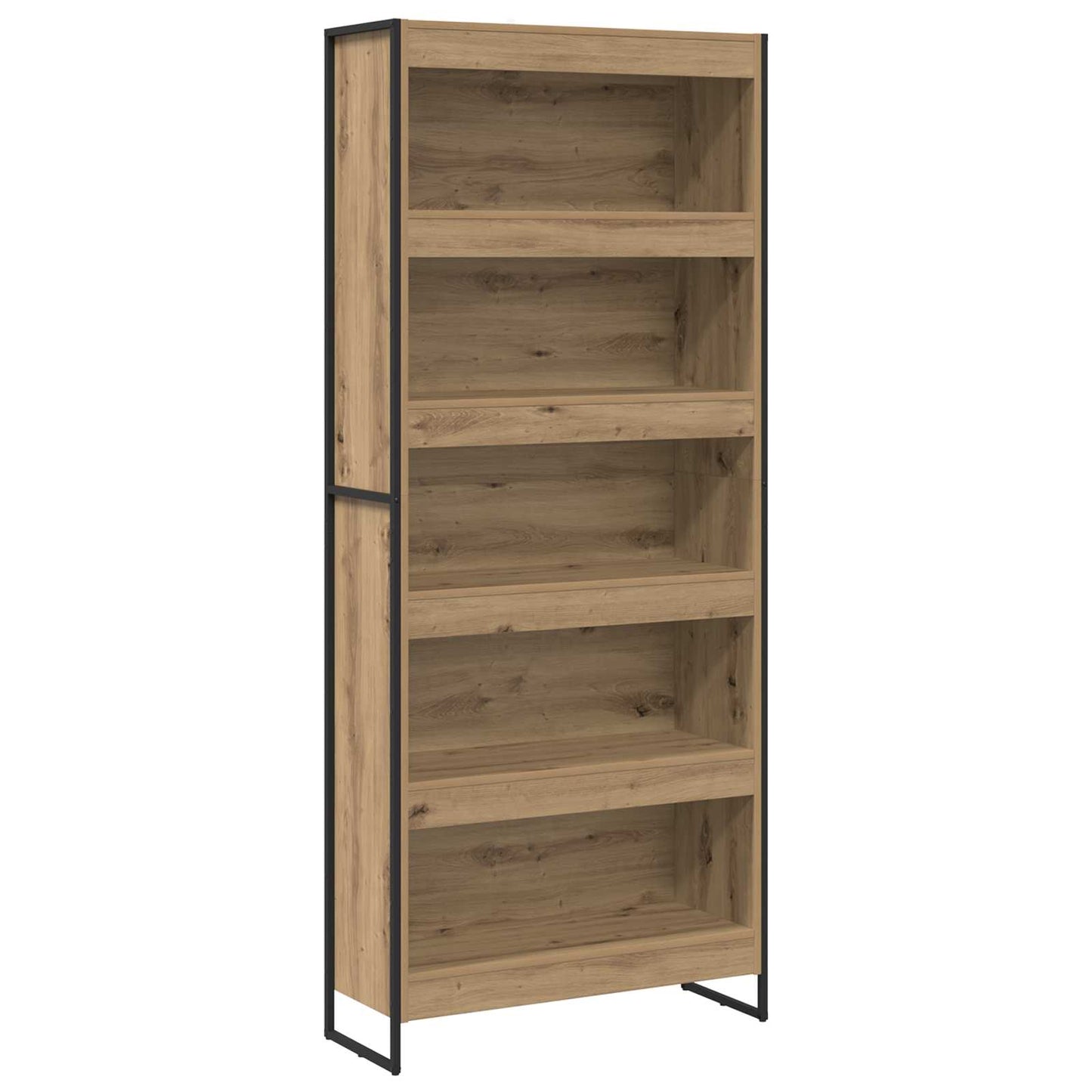 Bokskap 80 x 30 x 189,5 cm Konstruert tre Kunstnerisk Eik
