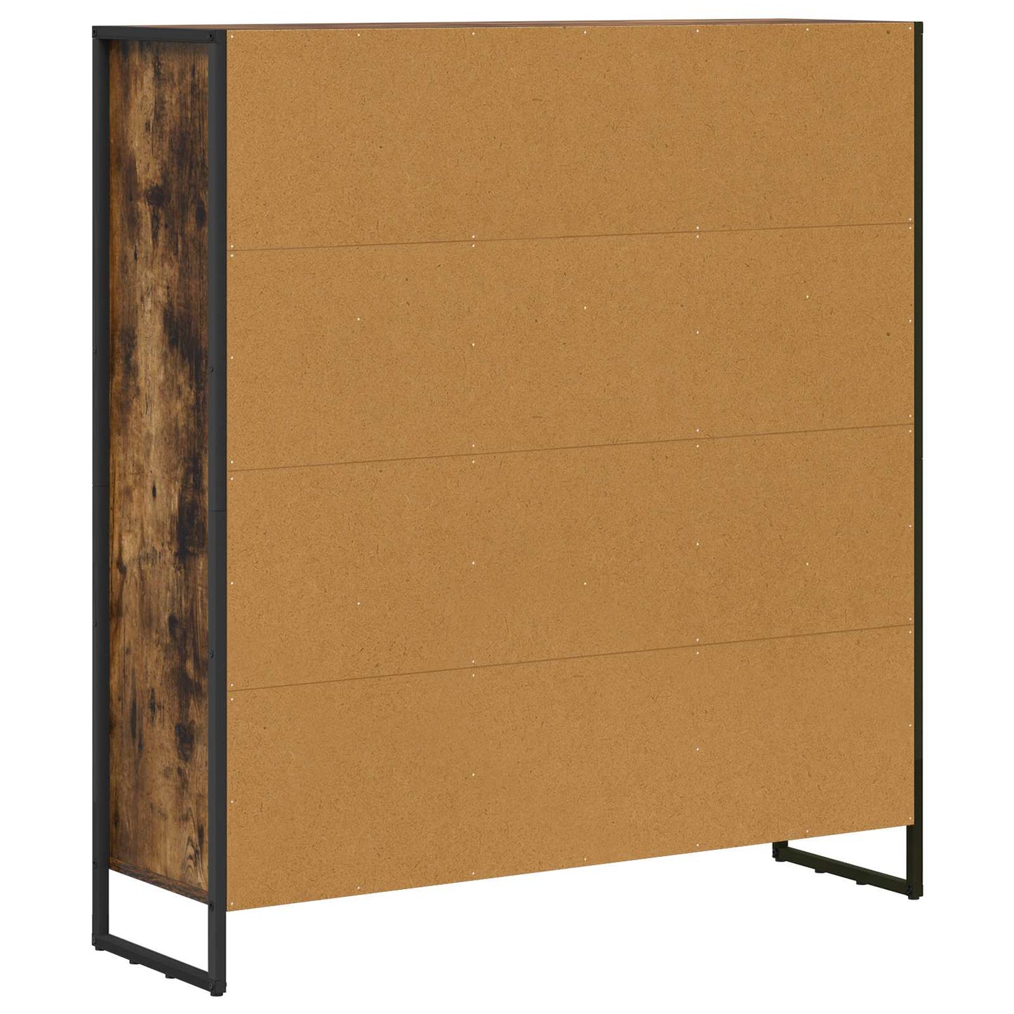 Bokskap 99,5 x 30 x 108 cm Konstruert tre Røyk Eik