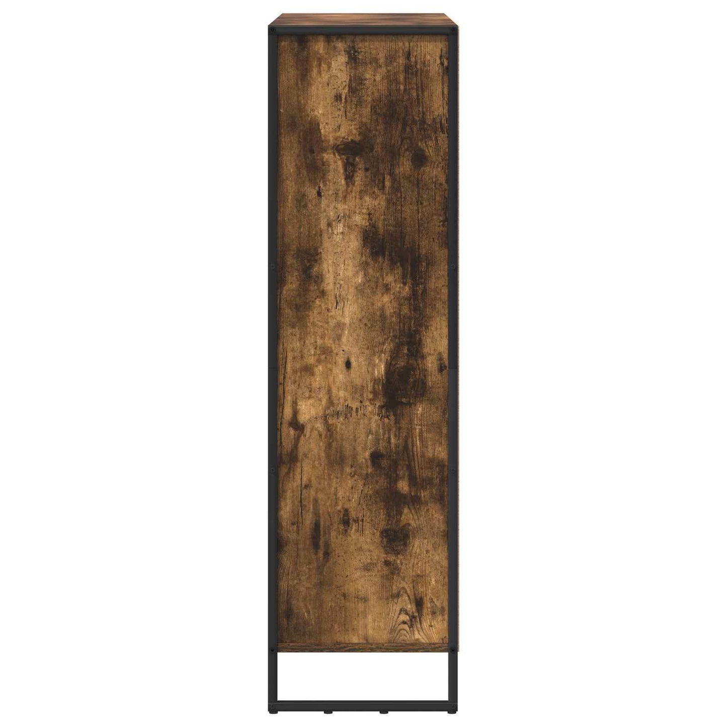 Bokskap 99,5 x 30 x 108 cm Konstruert tre Røyk Eik