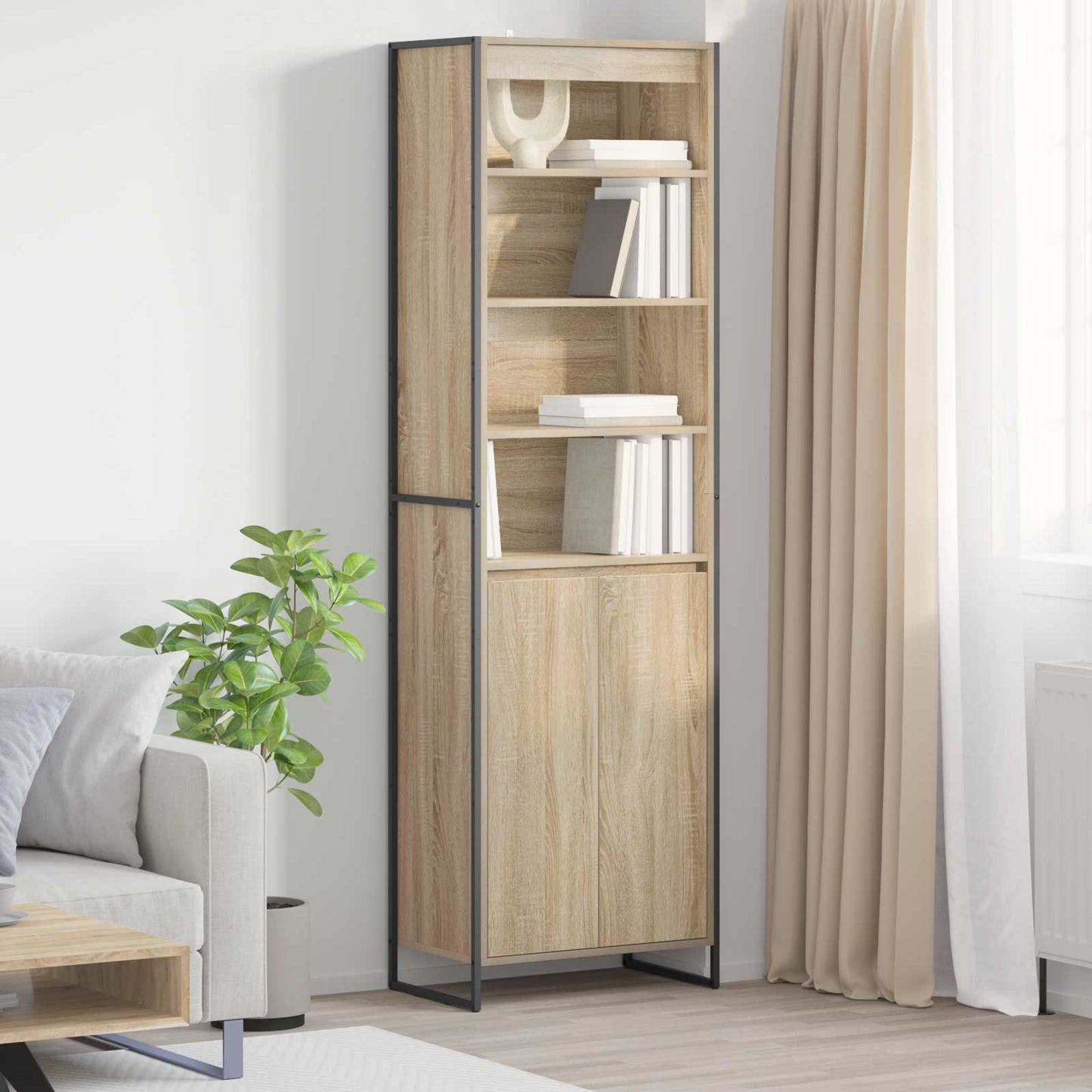 Høye Skap Sonoma 60 x 36 x 200 cm Konstruert tre