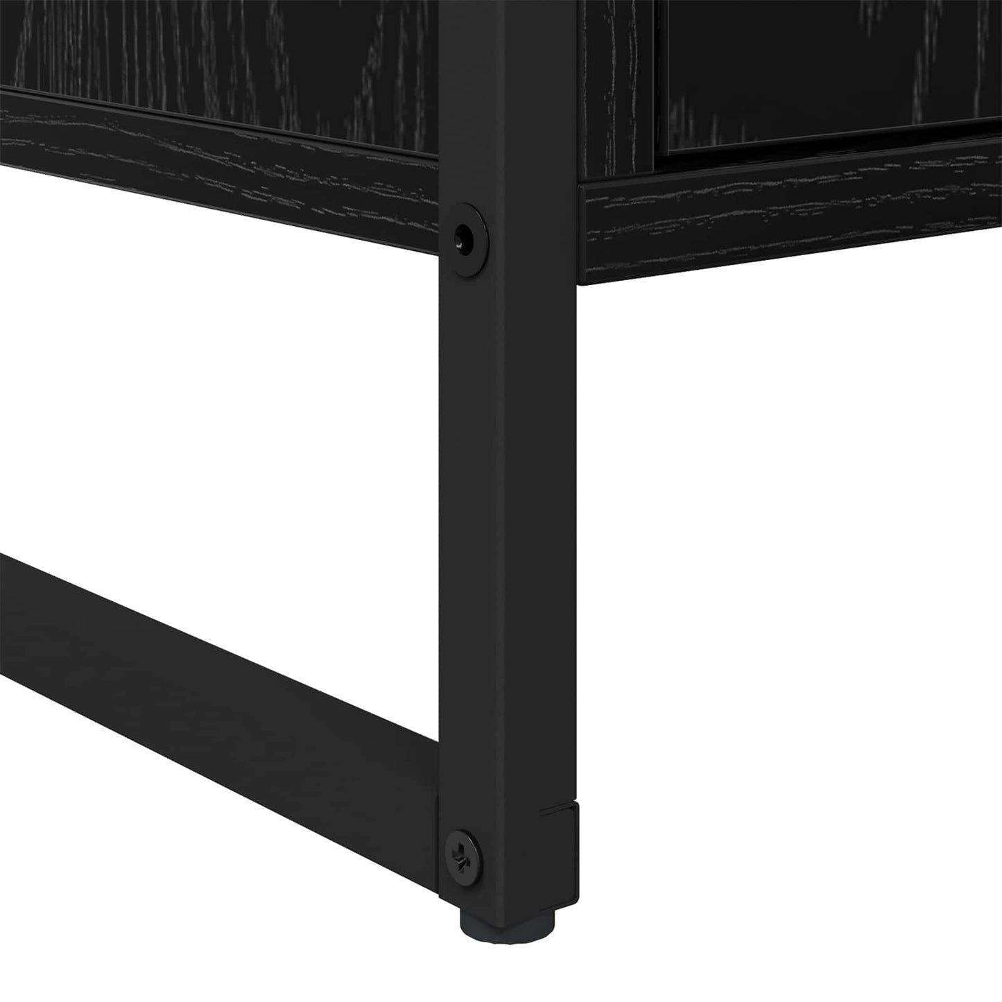 Serviesskap Svart Eik 81 x 36 x 150.5 cm Konstruert tre