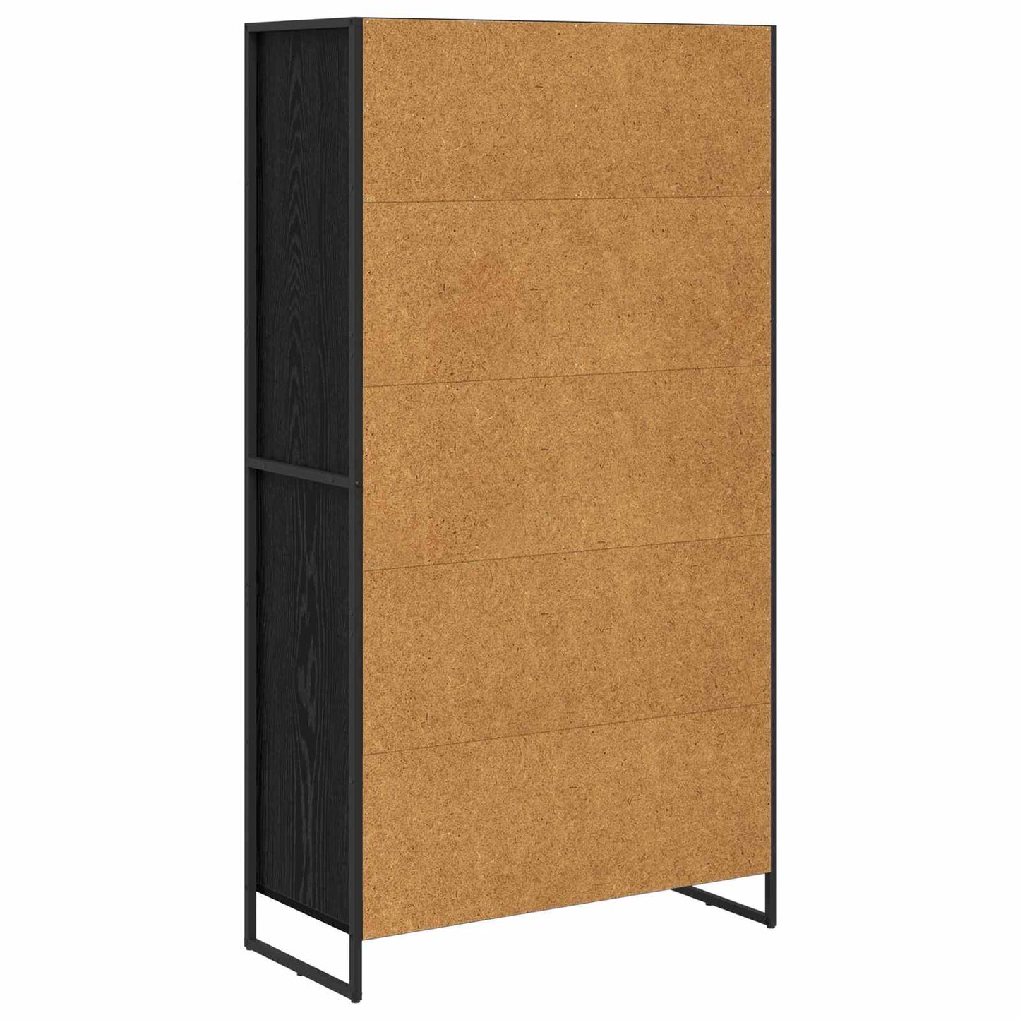 Serviesskap Svart Eik 81 x 36 x 150.5 cm Konstruert tre