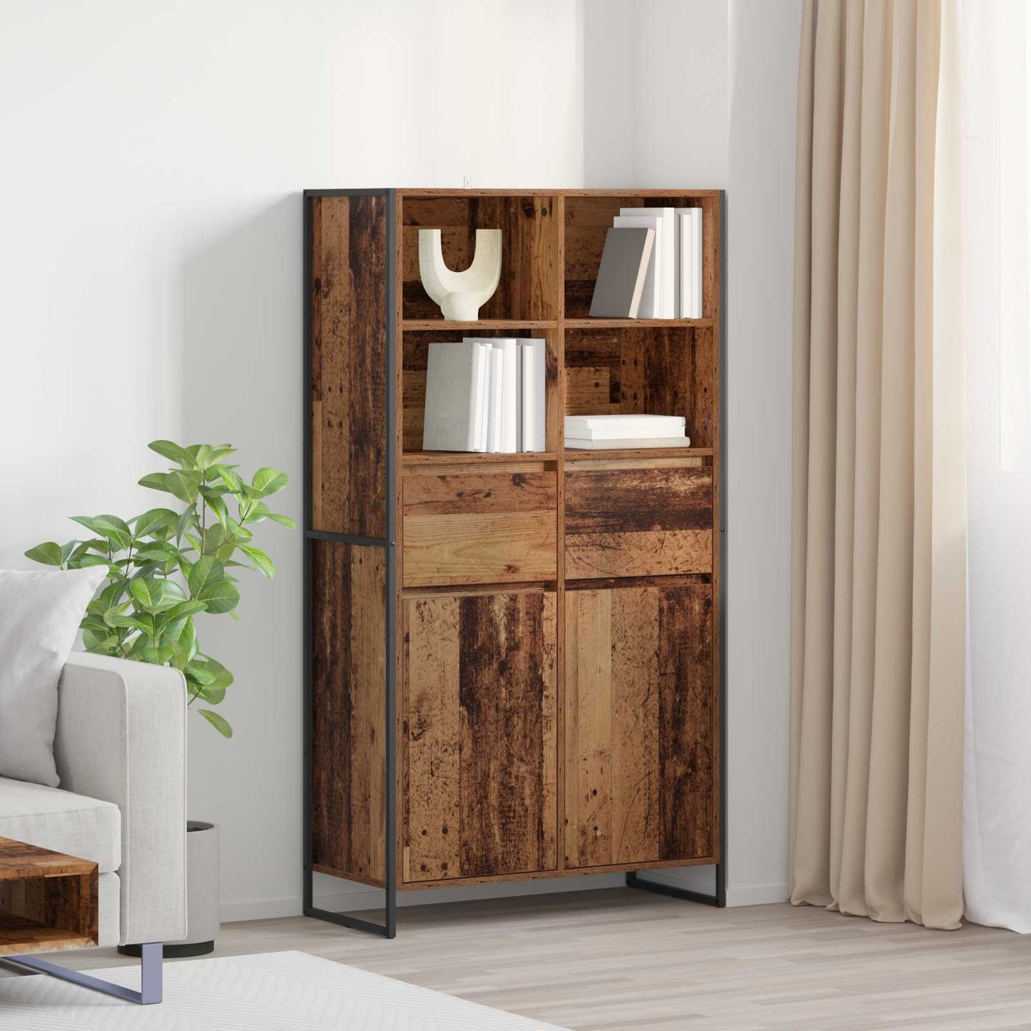 Serviesskap Gamle tre 81 x 36 x 150.5 cm Konstruert tre