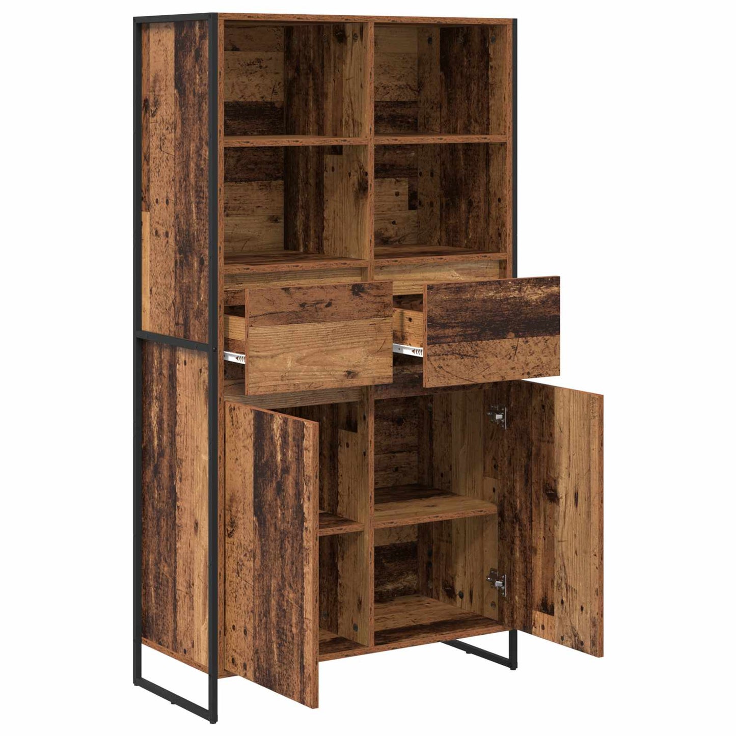 Serviesskap Gamle tre 81 x 36 x 150.5 cm Konstruert tre