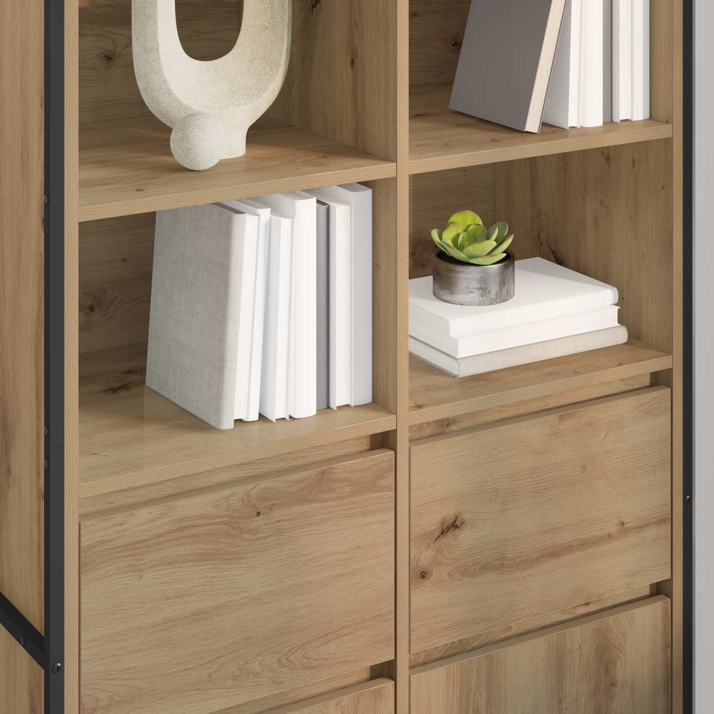 Serviesskap Kunstnerisk Eik 81 x 36 x 150.5 cm Konstruert tre