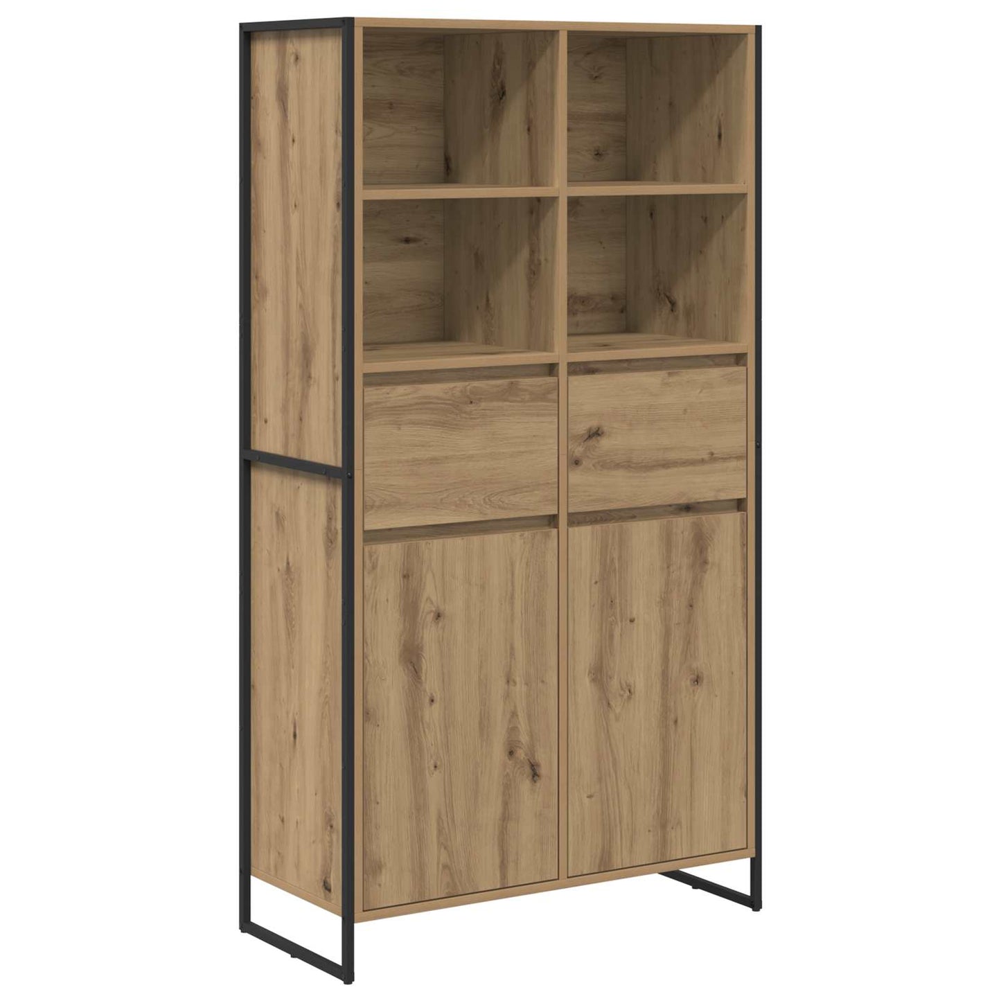 Serviesskap Kunstnerisk Eik 81 x 36 x 150.5 cm Konstruert tre
