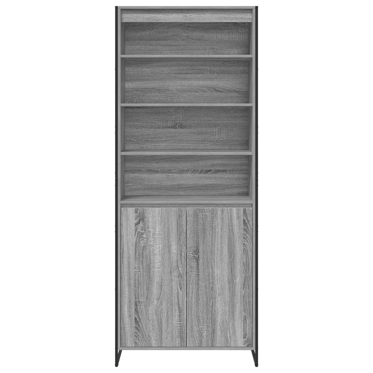 Høye Skap Grå Sonoma 79 x 36 x 200 cm Konstruert tre