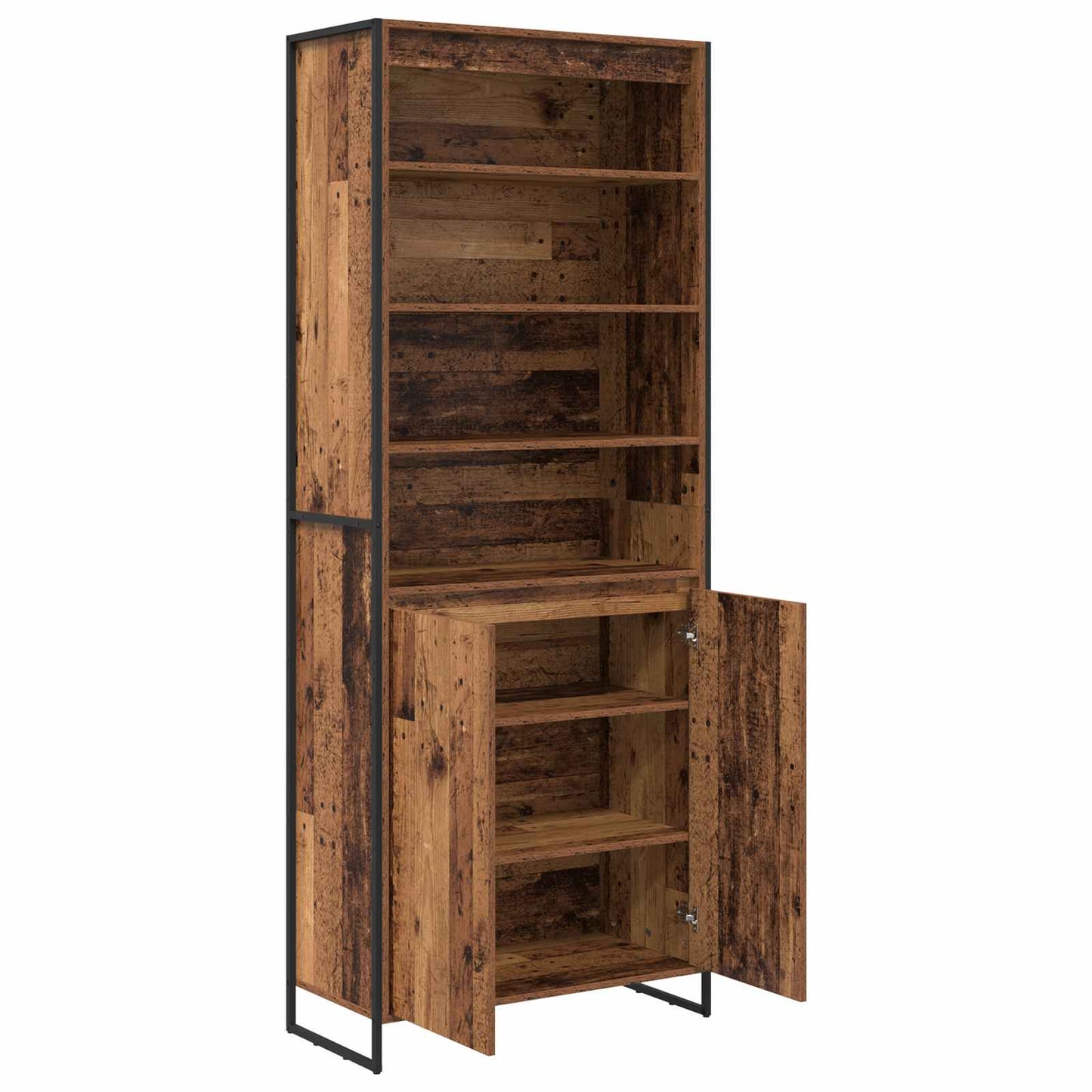 Høye Skap Gamle tre 79 x 36 x 200 cm Konstruert tre