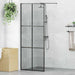 Walk-in Dusjvegg Svart 80 x 195 cm herdet glass