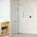 Walk-in Dusjvegg Gull 80 x 195 cm herdet glass