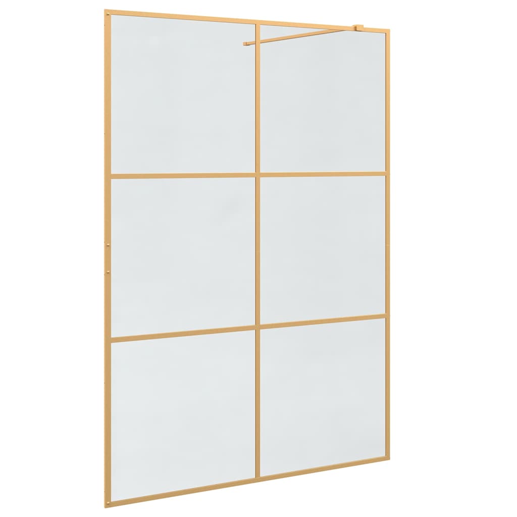 Walk-in Dusjvegg Gull 140 x 195 cm herdet glass