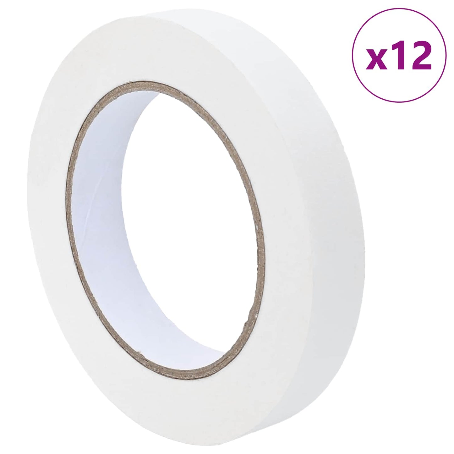 Maler Maskeringstape 12 pcs Hvit 19mm x 50m Papir